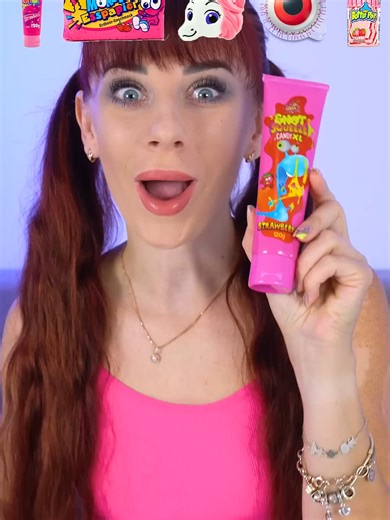 Enjoy ASMR with Pink Emoji Sour Candy Gummies