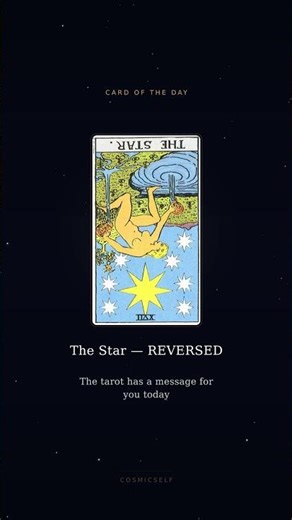 The Star — Reversed — Card of the Day
