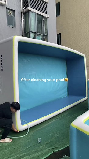 After cleaning your inflatable swimming pool 🏊‍♀️ #inflatablepool #inflatableswimmingpool #swimmingpool #inflatableabovegroundpool #poolbuilder #poolclean #pooldesign #ipoolgoinflatablepool #ipoolgopool #fyp #fypage @Eli