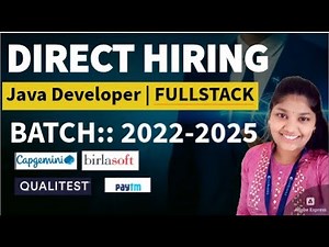 Direct Hiring For Freshers | Fullstack developer | 2022-2025 | Freshers hiring jobs