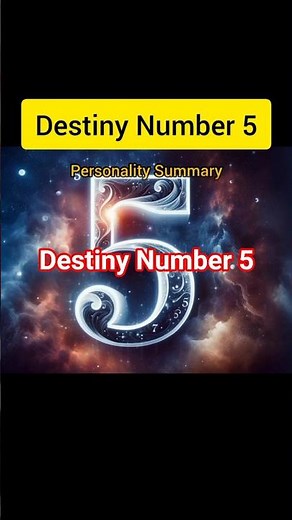 Destiny Number 5 #numerology5 #astrology