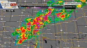 2.6K views · 6 comments | 7:30 Radar Update: Pockets of pea size hail being reported in the stronger thunderstorms over parts of OKC and Edmond. Storms are moving NE around 45 mph. | KWTV - NEWS 9 | Facebook