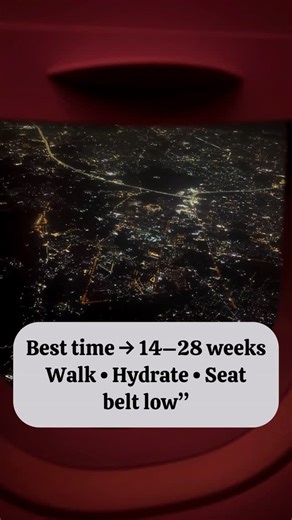Nari Expert 👩🏼‍⚕️obgyn on Instagram: "Air travel during pregnancy is safe for most women ✈️ ✅ Best time to fly: 14–28 weeks (second trimester) ✅ Walk every hour to prevent clots ✅ Drink plenty of water ✅ Keep seat belt below your belly ✅ Carry medical records 📄 Many airlines require a Fit-to-Fly certificate after 28–32 weeks, so always check airline rules and consult your doctor before travel. ❌ Avoid flying if you have bleeding, placenta previa, high BP, preterm pains, or any high-risk pregn