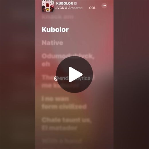 KUBOLOR ODUMODUBLVCK: Endless Lyrics and Afrobeats