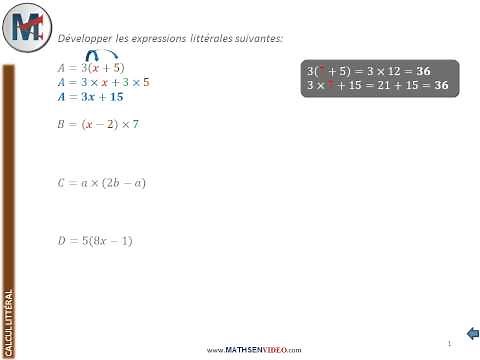 Exercice: Développer avec la distributivité