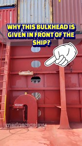 What is the function of this bulkhead on ship? #machinery #merchantnavy #machinistlife #fblifestyle #ship #containership #usa #falling #containers | Marinersgalaxy