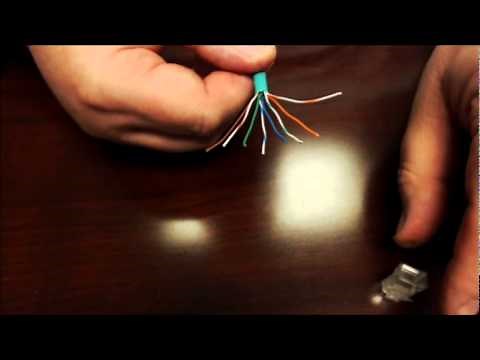 How to make an Ethernet CAT5e or CAT6 patch cable using RJ45