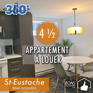 Appartement à louer St-Eustache - Bons Locataires