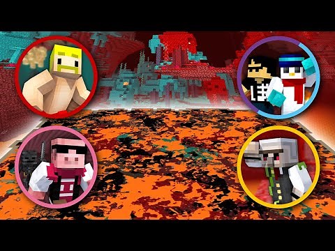 体力と手持ちが共有の『ネザー』で全員合流するまで終われません！【マイクラ】