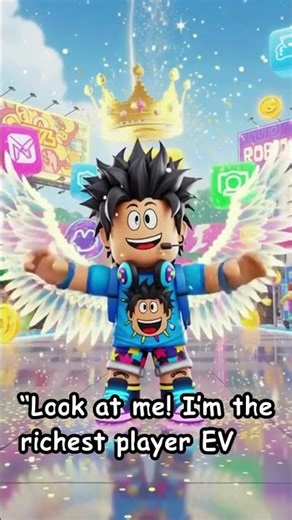 HE FELL FOR FREE ROBUX AND HIS REACTION WAS INSANE #roblox #shorts #siblings