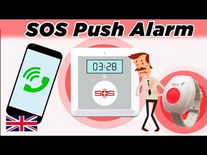 SOS Push security system with wrist watch for home, elderly to call quick in alarm situation