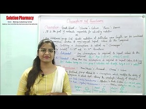 (03) Chromophore and Auxochrome | Instrumental Methods of Analysis | Chromophore | Auxochrome Theory