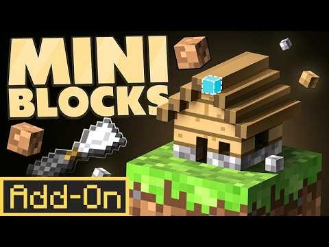 Real Mini Blocks | This Minecraft Add-On adds TINY building blocks!