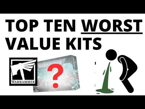 Top Ten WORST VALUE Warhammer 40K Kits that Games Workshop Sells?