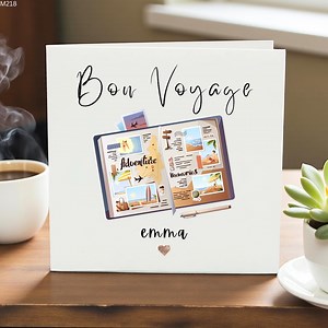 Personalized Bon Voyage Card for Friend Family, Travel Goodbye Card, Holiday Send off Card, Farewell Card for Couple Family Friend - Etsy Australia