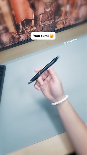 Can you do this trick?! It’s your turn! 😊 #penspinning #tricks #challenge #tutorial #tiktok | Ryzing Spins