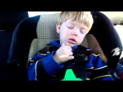 Toddler falling asleep in car