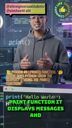 🐍 Python #8 | print() Function Explained