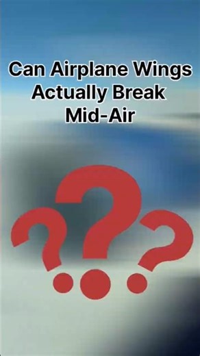 Can Airplane Wings actually break mid-air?? #aviation#aviationfacts#airplane#shorts#wingsflex#shorts
