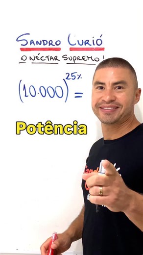 Como calcular potência com porcentagem. Já salve pra não esquecer! Enem, vestibulares e concursos públicos. Acesse o link na bio e comece já sua preparação! Rumo ao topo, sempre. #sandrocurió #vestibular #studygrambr #concurseira #terceirao | Matemática com Sandro Curió