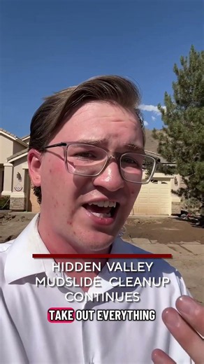 Hidden Valley Mudslide Cleanup Continues