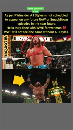 AJ Styles Done With WWE Forever? 💔 Shocking Update! #ajstyles #usa #uk #shorts #viralvideo #wwenews