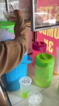 membuat es sirup marjan rasa melon