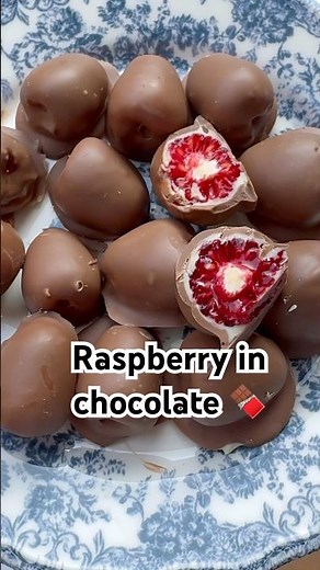 🍫 Chocolate-Dipped Raspberries | Easy Elegant Dessert in 15 Minutes! 🍓✨ #JuliaCakeBudapest