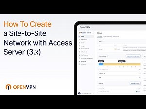 How to Create a Site to Site Network with Access Server (3.x)