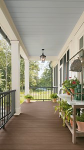 “TimberTech doesn’t mold or rot like natural lumber does.” – Julie Dixon, co-founder and partner of Rosney Co. Architects. Outdoor living doesn’t have to come with extra upkeep, and the proof is in the 2025 Southern Living Idea House. Inspire your low-maintenance outdoor space: https://bit.ly/3JeWfWH Decking: Vintage Collection - English Walnut Railing: Impression Rail Express - Classic Top Rail - Black Siding & Trim: James Hardie Architect: Rosney Co. Architects Builder: Alexander Nicholson Inc