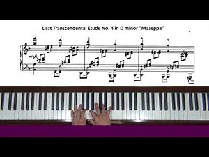 Liszt Transcendental Etudes S. 139, No. 4 Mazeppa Piano Tutorial Part 2