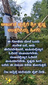 515K views · 4.5K reactions | ಅರ್ಜುನ ಪ್ರಶ್ನೆಗೆ ಶ್ರೀ ಕೃಷ್ಣ ಉತ್ತರಿಸಿದ್ದು ಹೀಗೆ! #usefulinfoinkannada #fbreels #factstree #viralfbreels | Facts Tree | Facebook