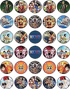 30 x Edible Cupcake Toppers Themed of Pirate Adventure Collection of Edible Cake Decorations | Uncut Edible on Wafer Sheet