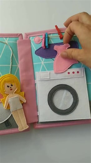 Felt Dollhouse Quiet Book: Handmade Busy Book Gift for Girl - Etsy
