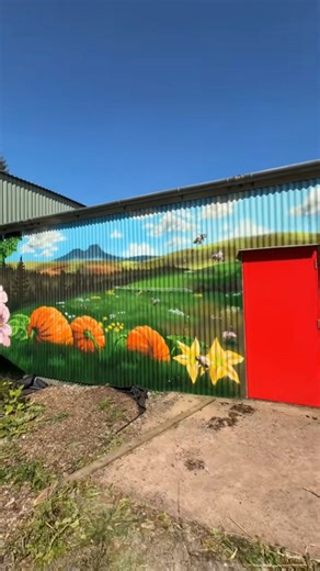 Bee garden mural complete: Final reveal and design insights
