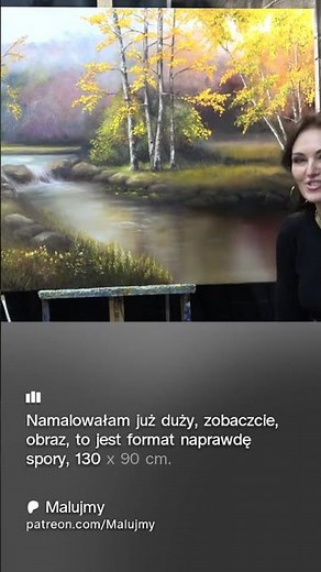 OIL PAINTING / STEP BY STEP / Autumn landscape - study of stones / Oil 90x130cm