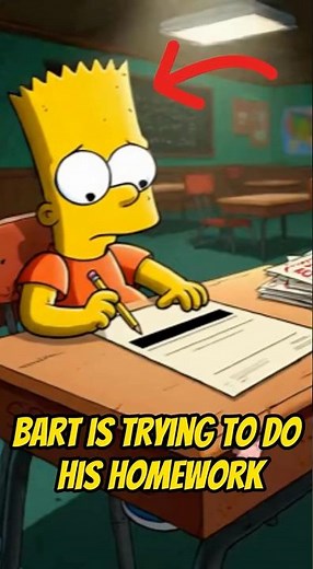 Bart Simpson Tries to Count Karens for Math Homework💀💀💀