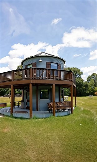 See How This Old Farm Silo Was Transformed Into a Beautiful Modern Tiny House | Tiny House Designs