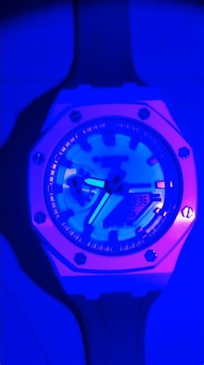 G Shock GA2100 Lume Timelapse Test #youtubeshorts #watch