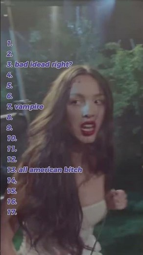 Ranking Olivia Rodrigo's GUTS Part 1#oliviarodrigo #guts #thecure