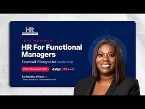 FREE Webinar on HR For Functional Managers