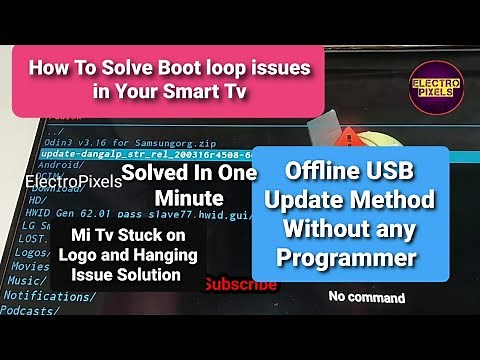 MI TV Stuck on Logo,hanging issue problem Fix|Firmware installation through usb in Recovery Mode|MI