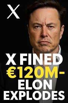 EU Fines X €120M — Elon Explodes at New DSA Rules! #EU #X #AI #ElonMusk #Tech #technewsusa