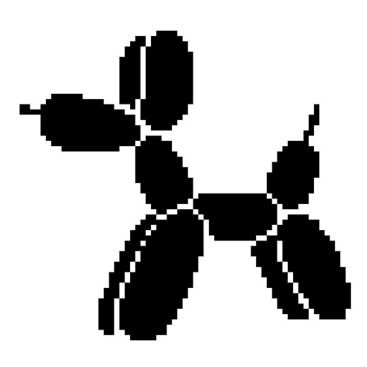 Balloon Dog Knitting Pattern: Intarsia Chart (excel Template) - Etsy Canada