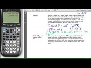 STA2023 Chapter 7 Video 4 Precision and the Standard Error