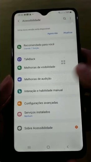 Como desativar o menu assistente em um Smartphone Samsung