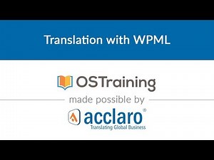 WordPress Multilingual Class, #7: Translation with WPML
