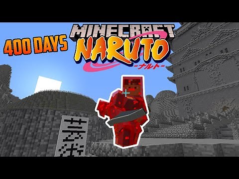 I Survived 400 Days in Naruto Anime Mod... I Became a Jinchuriki AND got Mangekyo! Modded Minecraft