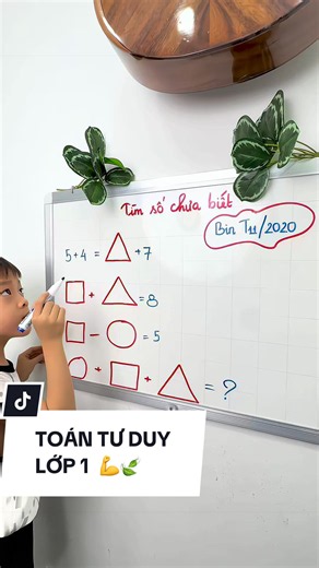 Toán tư duy lớp 1: Bài tập vui ngày 4/8 cho học sinh 2020
