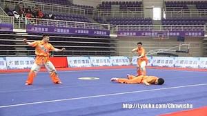 34K views · 1.5K reactions | 2018 (China) National Wushu Taolu Championship Men's Three-person Duilian Wang Jinsheng Shang Tianheng Hu Yanchang (Jin) 1st Place Credit to cwushu channel on youku.com. | Jiayoo Wushu | Facebook